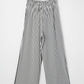 LemonDrop•LimePop black and white striped wide leg palazzo pants with tie waist and elasticated waistband.