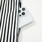 LemonDrop•LimePop black and white striped wide-leg palazzo pants with tie waist and side pockets.
